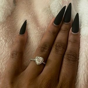 Cute Sterling Silver heart ring